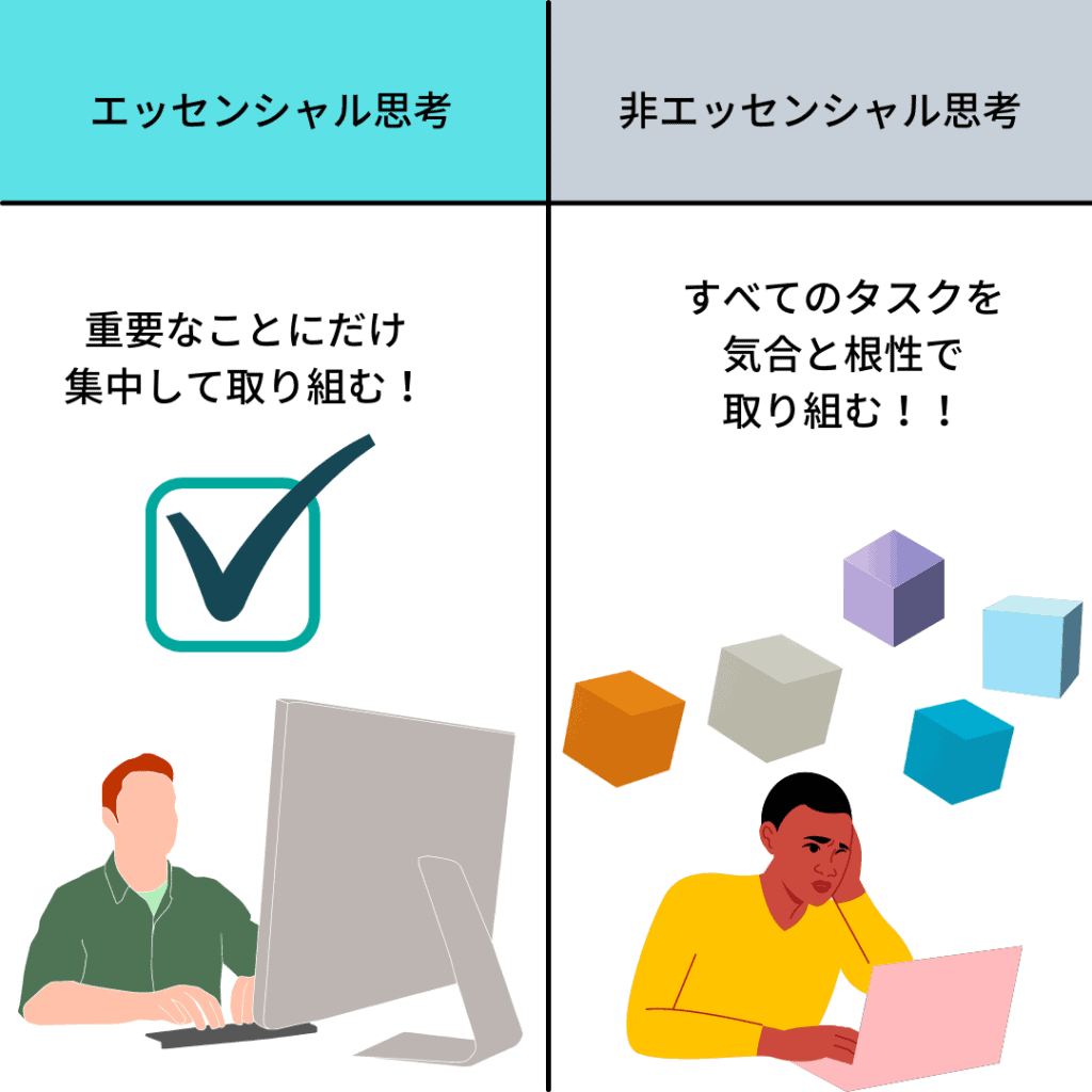 エッセンシャル思考と日エッセンシャル思考の違い